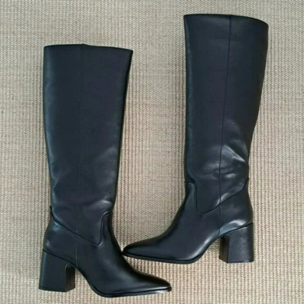 Vince Camuto Evronna Tall Boots - Color: Black - Size: Women 9 - Picture 4 of 11